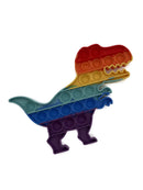 HDTech Rainbow Dinosaur Shape Push Pop Bubble Sensory Fidget Toy for Kids