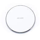 HDTech Wireless Round Charger Power Wave Pad 10W Max Qi Compatible with iPhone All Cell Phone Wireless Chargers