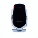 HD TECH Car Holder Wireless Charger - Wireless Car Charger Mount - Auto-Clamping Air Vent Phone Holder - Fast Charging - Compatible with iPhone, Samsung, Huawei, Nokia, LG, All Smartphones - Silver